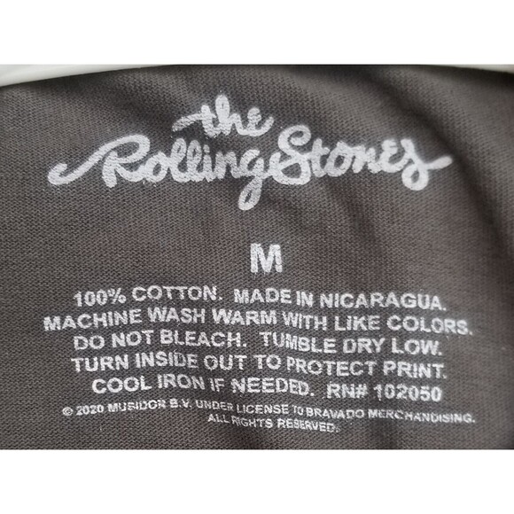 Rolling Stones Lips Grey T-Shirt Size M - Picture 3 of 3